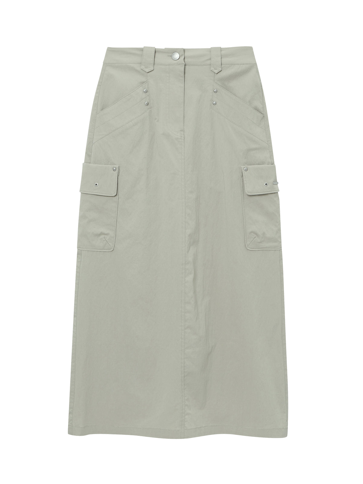 W Nylon Cargo Skirt