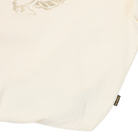 W Vintage Washed Crop Hoodie - Cream
