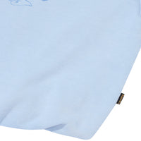 W Vintage Washed Crop Hoodie - L/Blue