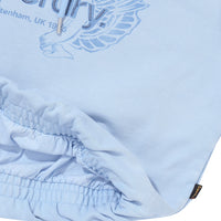 W Vintage Washed Crop Hoodie - L/Blue