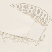W Vintage Washed Crop Sweatshirt - Cream