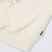 W Vintage Washed Crop Sweatshirt - Cream
