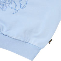 W Vintage Washed Crop Sweatshirt - L/Blue