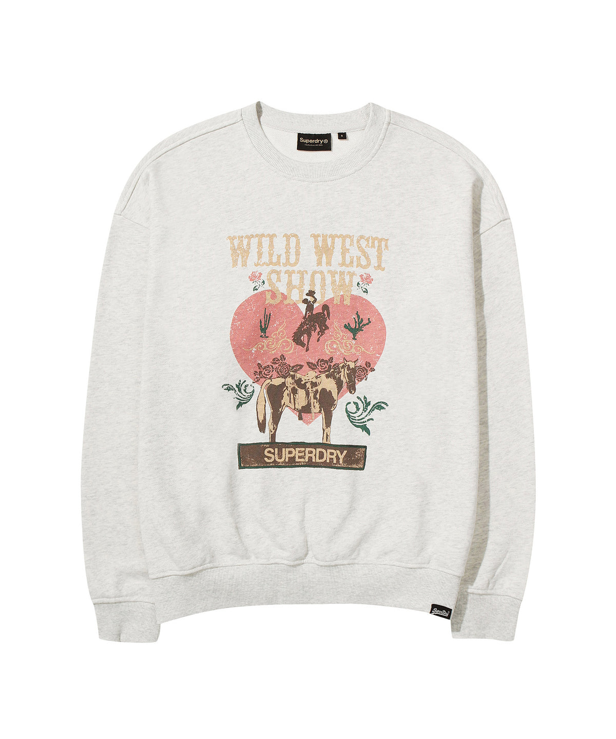 W Vintage Heart Graphic Sweatshirt