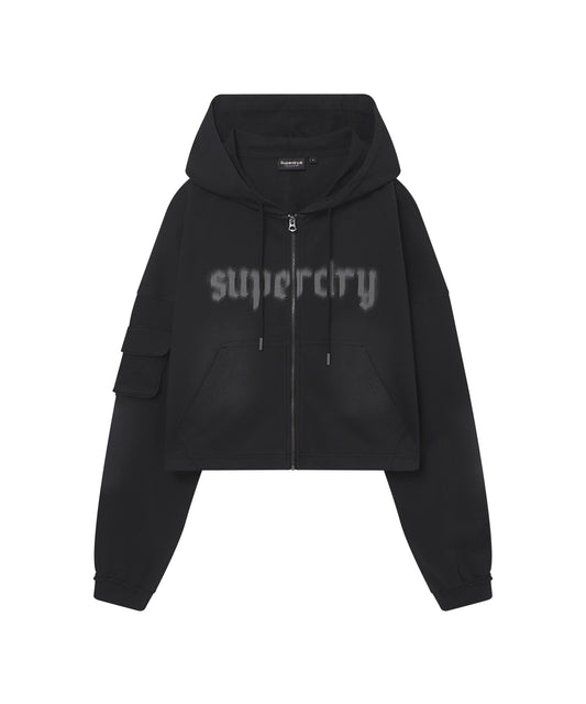 W Faded Zip-Up Hoodie