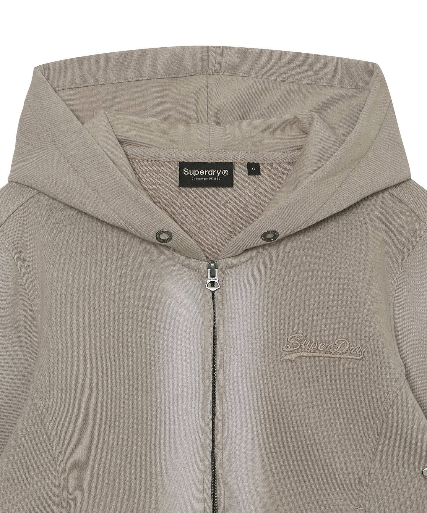 W Vintage Panel Zip-Up Hoodie