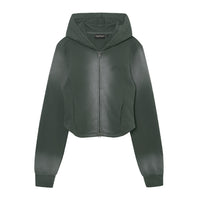 W Vintage Panel Zip-Up Hoodie