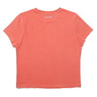 W Crop Fit Vintage Half T-Shirt