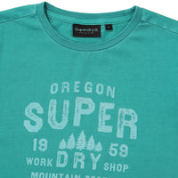 W Crop Fit Vintage Half T-Shirt