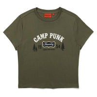 W Crop Camp Half T-Shirt