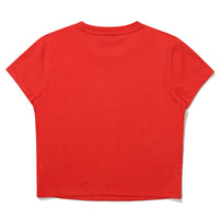 W Crop Heart Half T-Shirts
