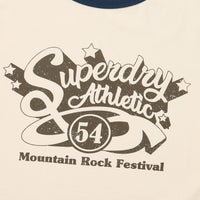 W Crop Raglan Festival Half T-Shirt