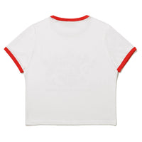 W Crop Raglan Festival Half T-Shirt