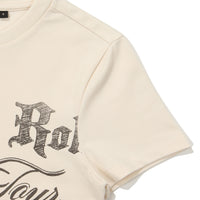 W Tight Crop Rock N Roll Half T-Shirts