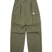 Cargo Wide Parasuit Pants - Khaki