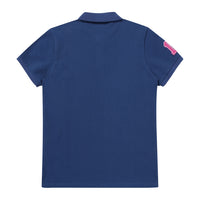 Athletics Felt Polo Shirt - D/Blue