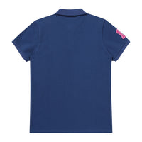 Athletics Felt Polo Shirt - D/Blue