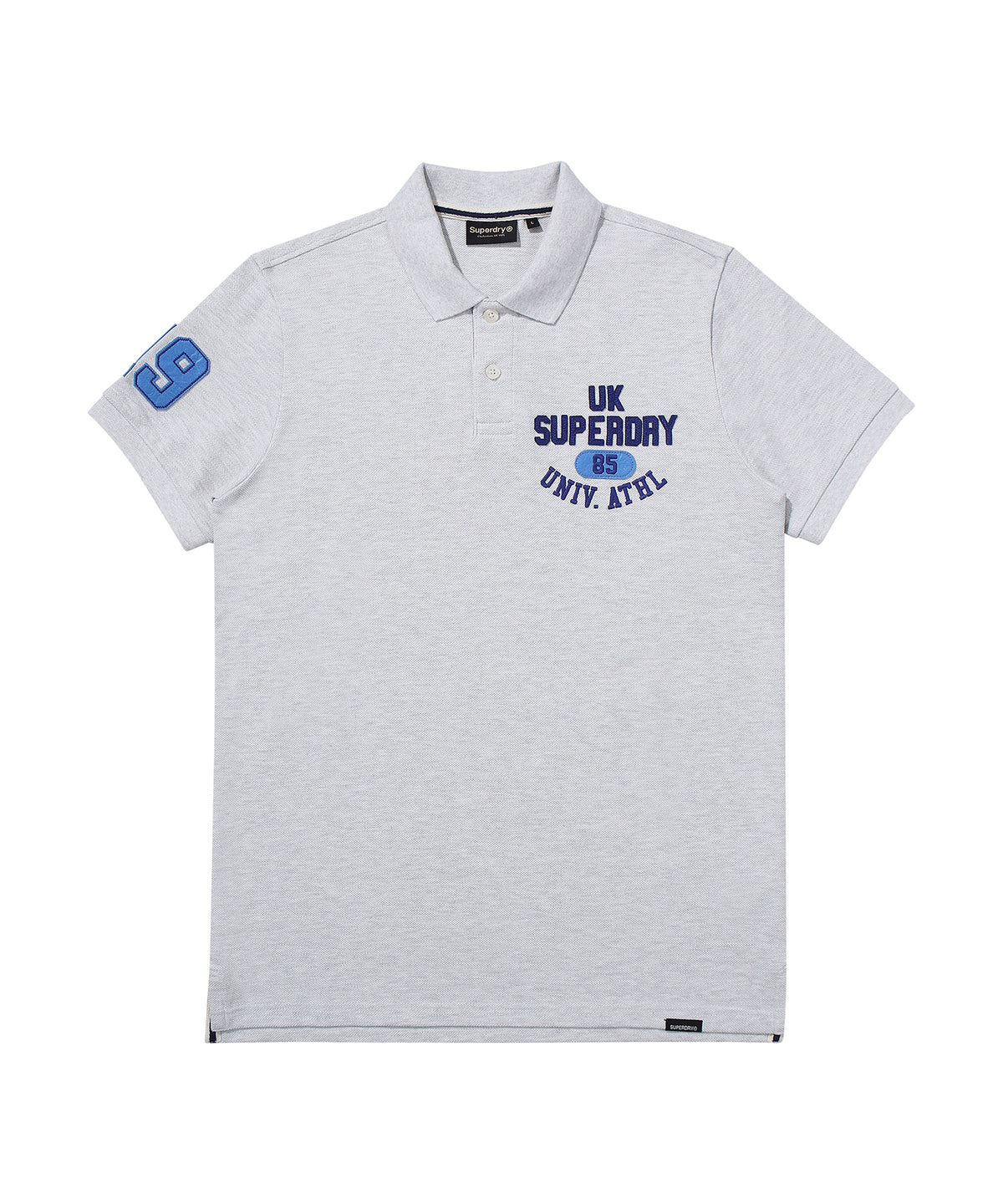 Athletics Felt Polo Shirt - L/Grey