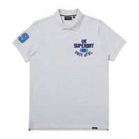 Athletics Felt Polo Shirt - L/Grey