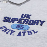 Athletics Felt Polo Shirt - L/Grey