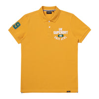 Athletics Felt Polo Shirt - Mustard