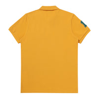 Athletics Felt Polo Shirt - Mustard