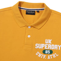 Athletics Felt Polo Shirt - Mustard