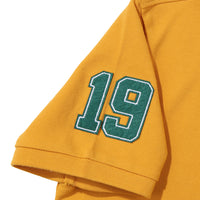 Athletics Felt Polo Shirt - Mustard