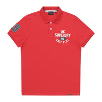 Athletics Felt Polo Shirt - Red