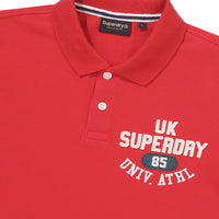 Athletics Felt Polo Shirt - Red