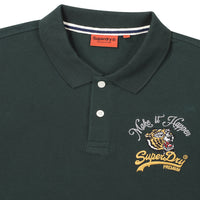 Tiger Logo Polo Shirt - Hunter