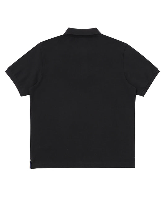 Rose Logo Polo Shirt - Black