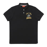 Snake Logo Polo Shirt - Black