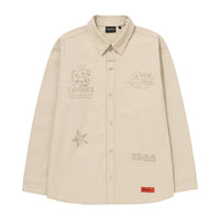 Rich Farmer Graphic Cotton Shirt - Beige