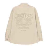 Rich Farmer Graphic Cotton Shirt - Beige