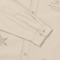 Rich Farmer Graphic Cotton Shirt - Beige
