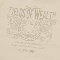 Rich Farmer Graphic Cotton Shirt - Beige