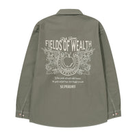 Rich Farmer Graphic Cotton Shirt - Olive