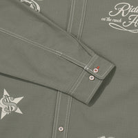 Rich Farmer Graphic Cotton Shirt - Olive