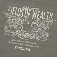 Rich Farmer Graphic Cotton Shirt - Olive