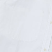 Contrast Stitch Work Pocket Shirt - White