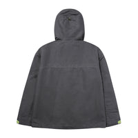 Hooded Signature Windbreaker Jacket - Charcoal