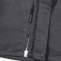Hooded Signature Windbreaker Jacket - Charcoal