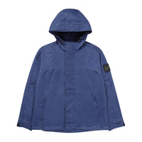 Hooded Signature Windbreaker Jacket - D/Blue