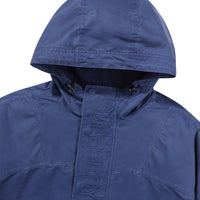 Hooded Signature Windbreaker Jacket - D/Blue