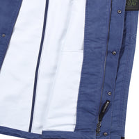 Hooded Signature Windbreaker Jacket - D/Blue