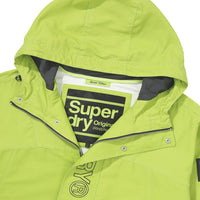 Hooded Signature Windbreaker Jacket - Lime