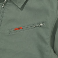 Zip Through Chore Jacket - Khaki