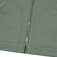 Zip Through Chore Jacket - Khaki