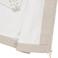 Zip Through Chore Jacket - L/Beige